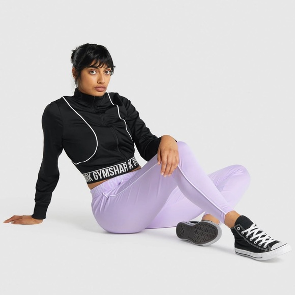 Gymshark Tops - Gymshark Recess Track Top Black Size Medium